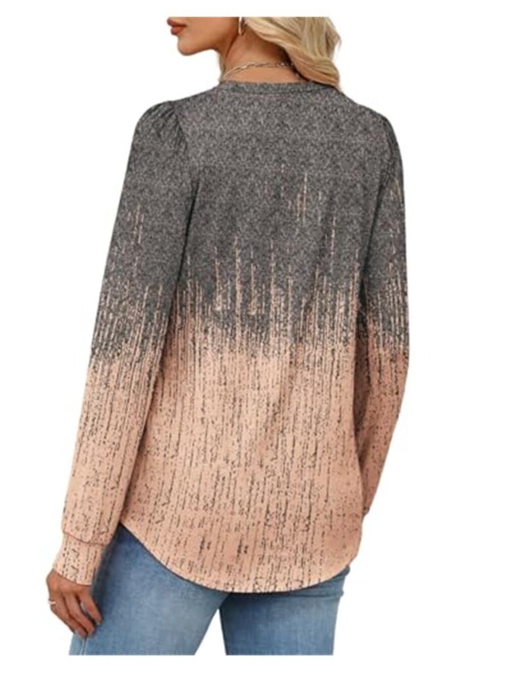 Alaroo Womens Long Sleeve Shirts 2026 Fall Tunic Tops Crewneck Blouses Print - Picture 6 of 7